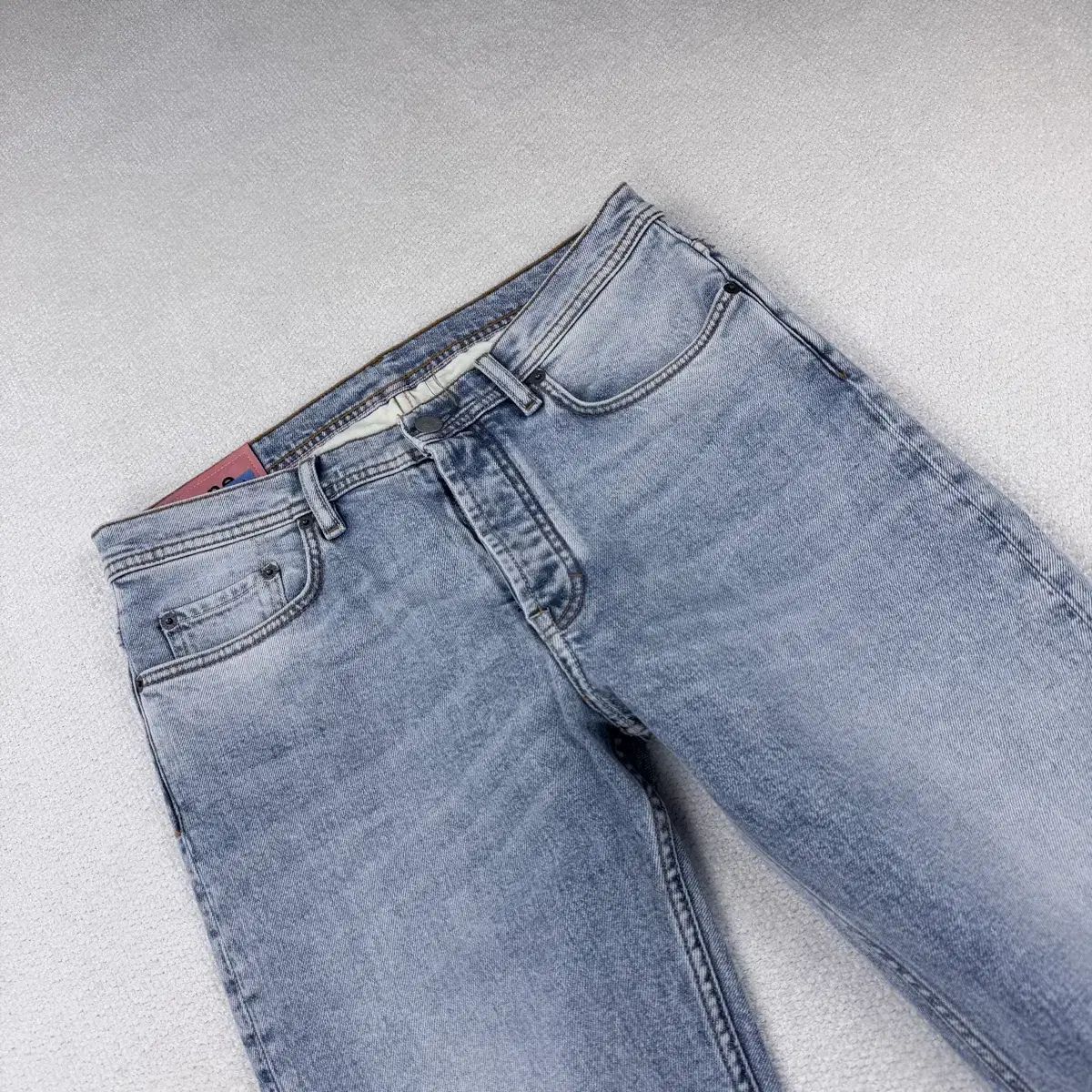Acne Studios River Jeans Wash Marble - Blue Indigo In | Bla for 