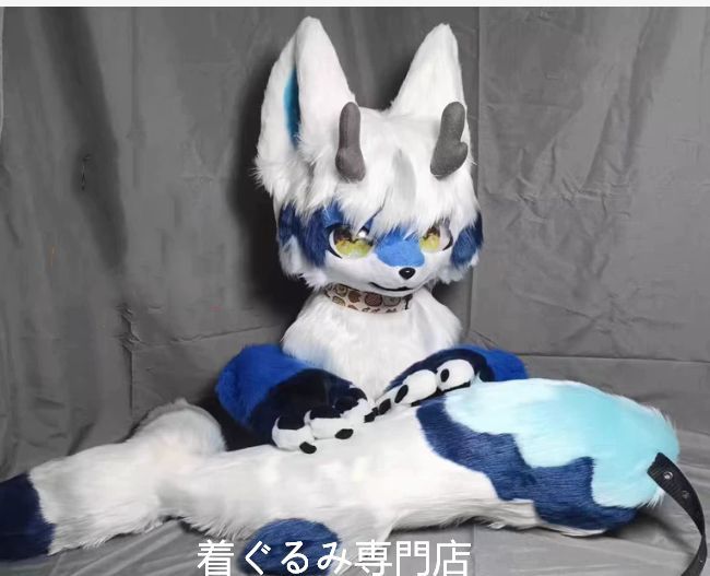狼　犬　猫　着ぐるみ ヘッド全頭　ヘッド ケモノ ファースーツ ぬいぐるみ コスプレ コスチューム Kurumi 一点物 D40