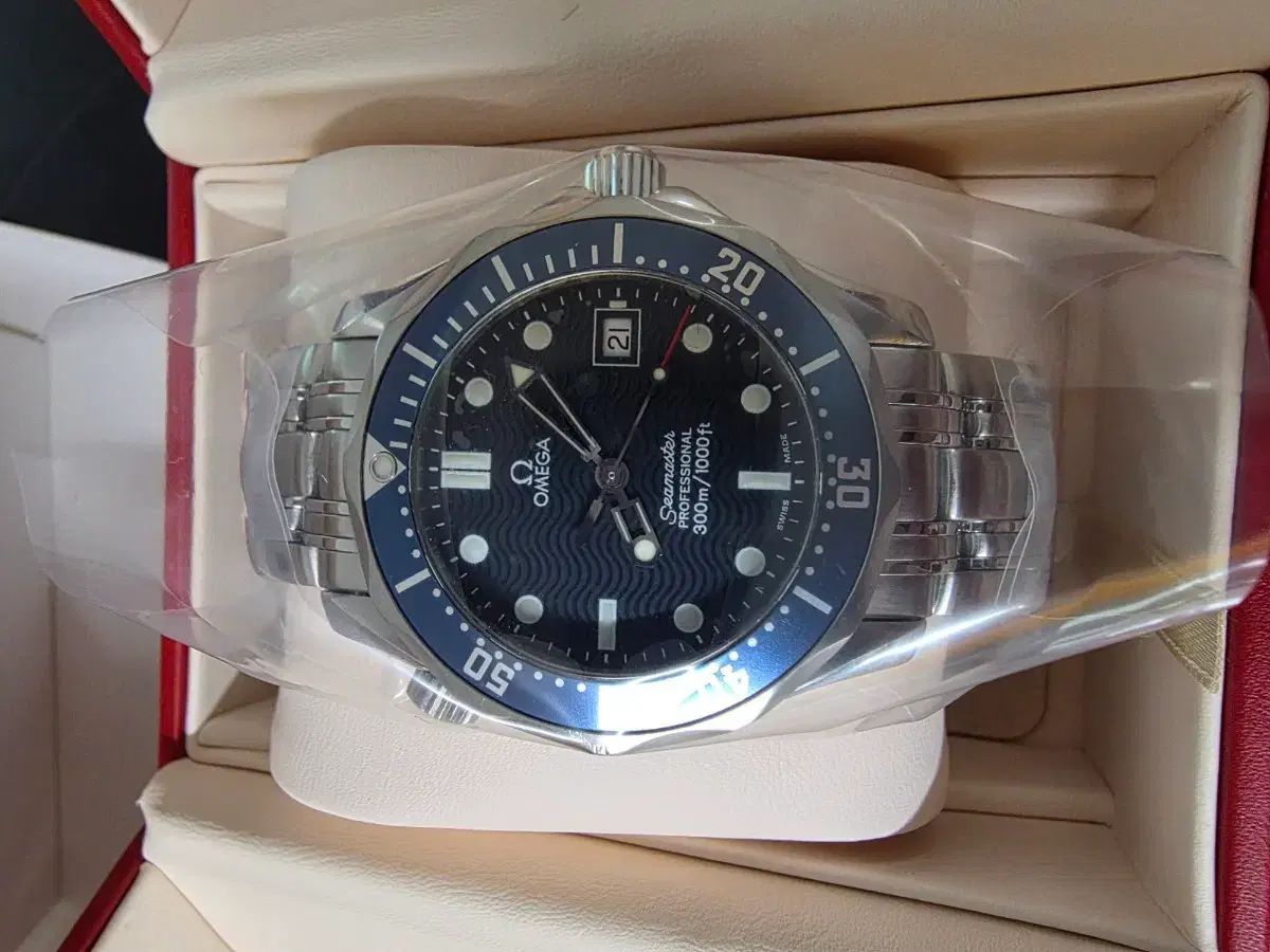 オメガ シーマスター 36mm クオーツ デニム文字盤 2561 80 00
