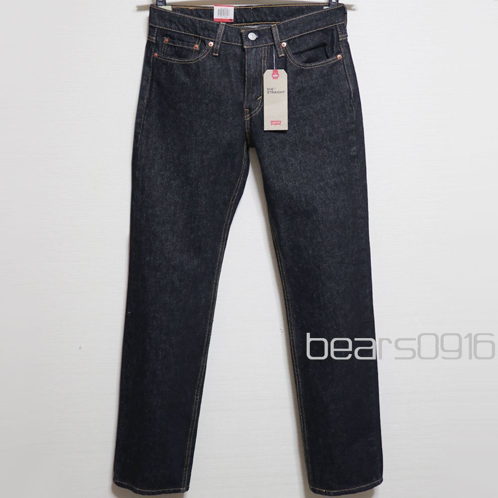【新品タグ付き】リーバイス 514 ストレート デニムパンツ メンズ W30 L32 M 濃紺 インディゴ Levi's 赤タブ ストレッチ ジーンズ コットン99% アメリカ購入