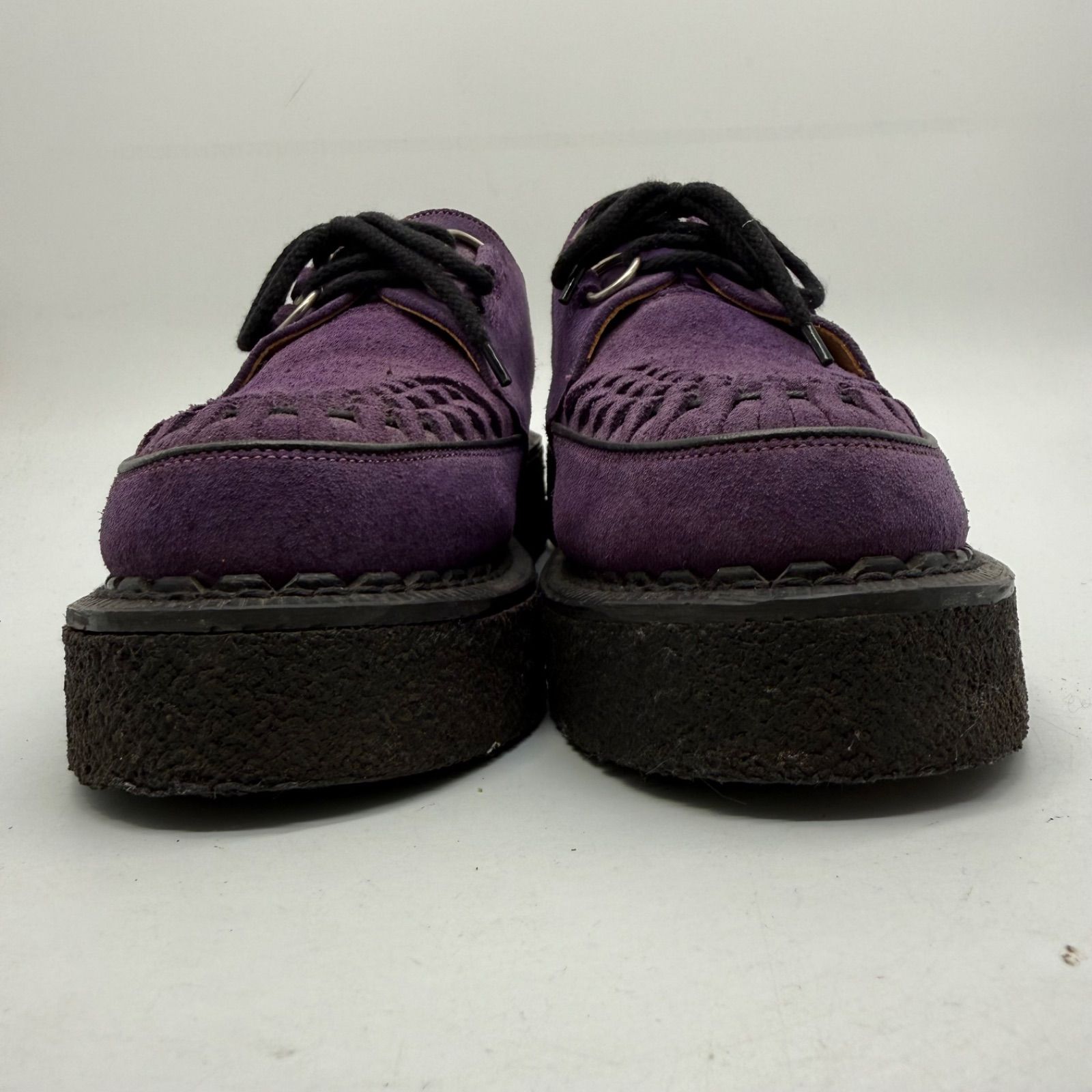GEORGE COX GIBSON rubber sole purple UK9 3588 ジョージコックス