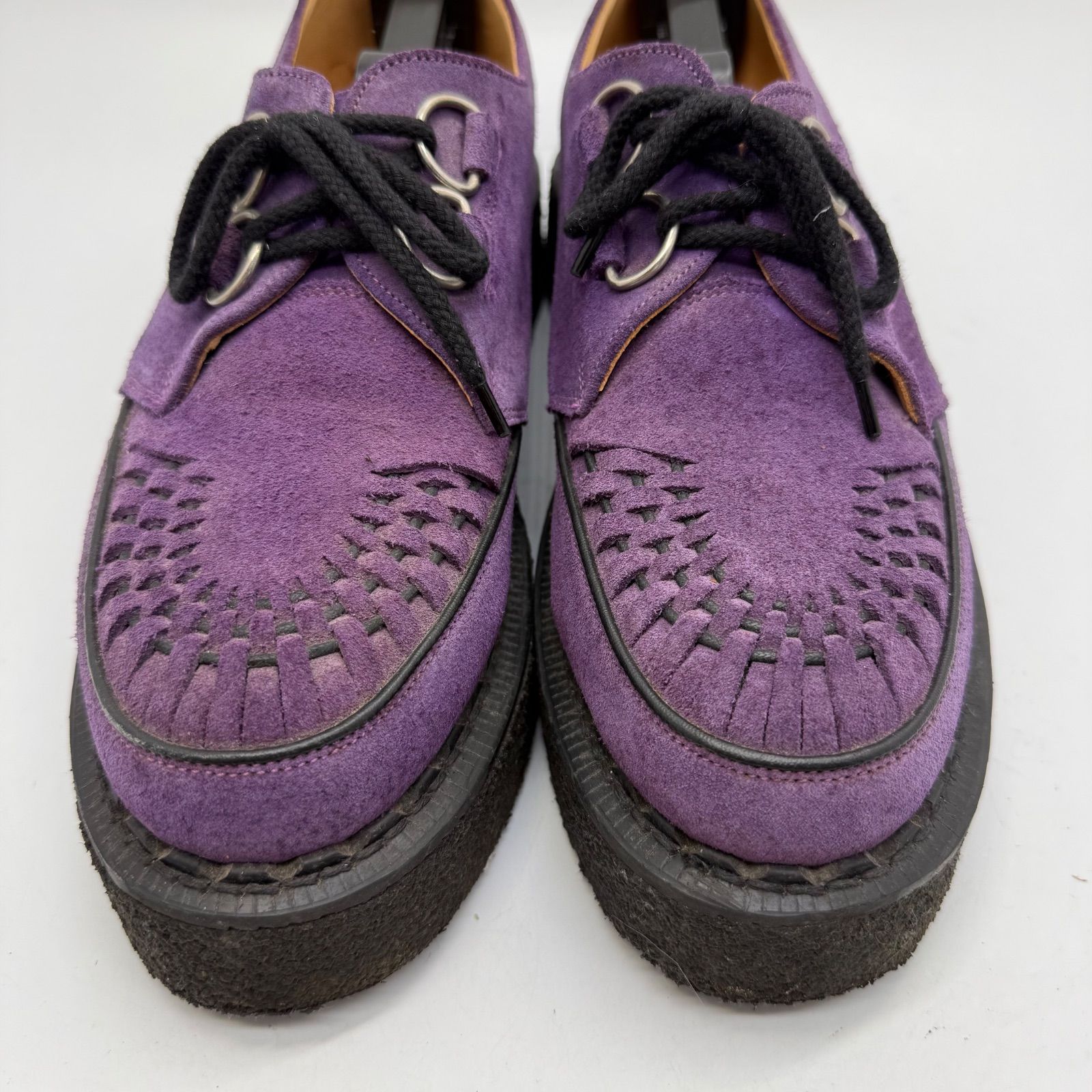 GEORGE COX GIBSON rubber sole purple UK9 3588 ジョージコックス