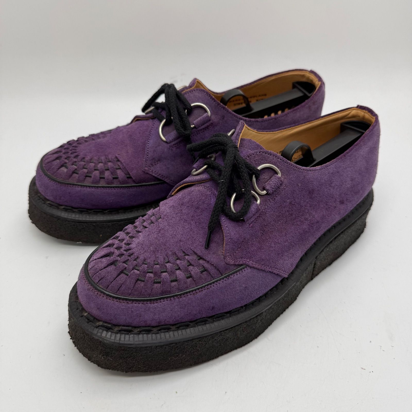 GEORGE COX GIBSON rubber sole purple UK9 3588 ジョージコックス