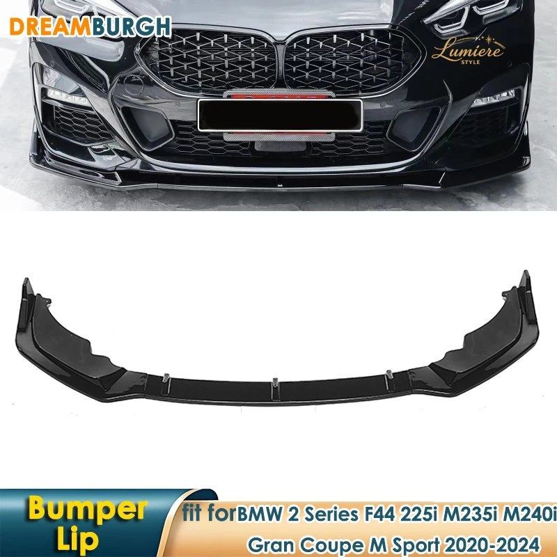 CAR FRONT BUMPER LOWER LIP SPOILER SPLITTER BMW 2 SERIES F44 225I M235I M240I GRAN COUPE M SPORT 2020-2024 BUMPER GUARD