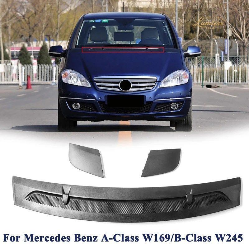 3PCS CAR FRONT HOOD WINDSHIELD WATER DRAIN COVER MERCEDES BENZ A CLASS W169/B CLASS W245 A1698360018 A1698300275 A1698300375