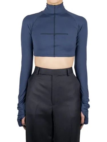 JOHN LAWRENCE SULLIVAN Wrinkle jersey cropped hi-neck top ジョン ローレンス サリバン ハイネック トップ 新品未使用