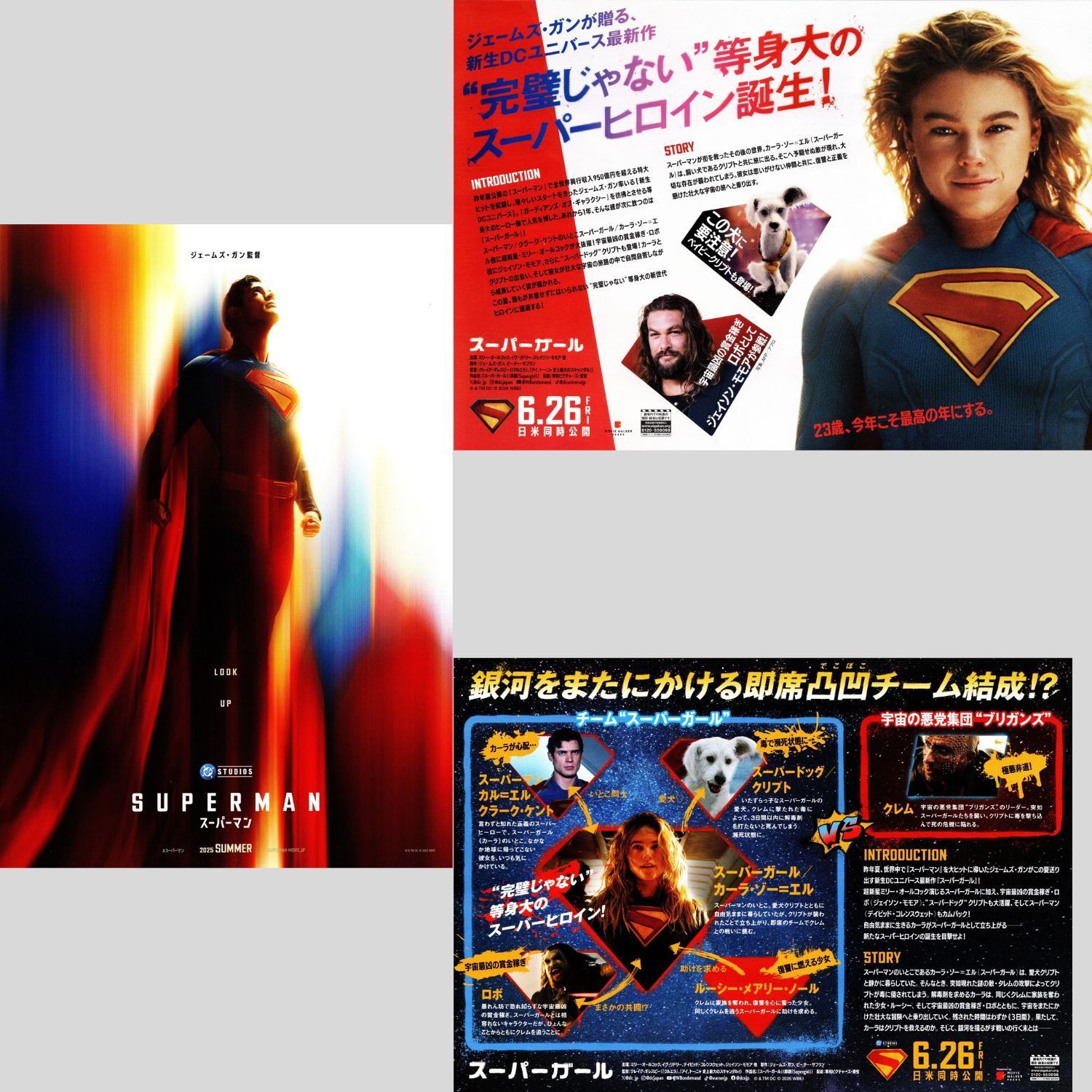 送料無料】 スーパーマン & スーパーガール 映画 チラシ フライヤー 3