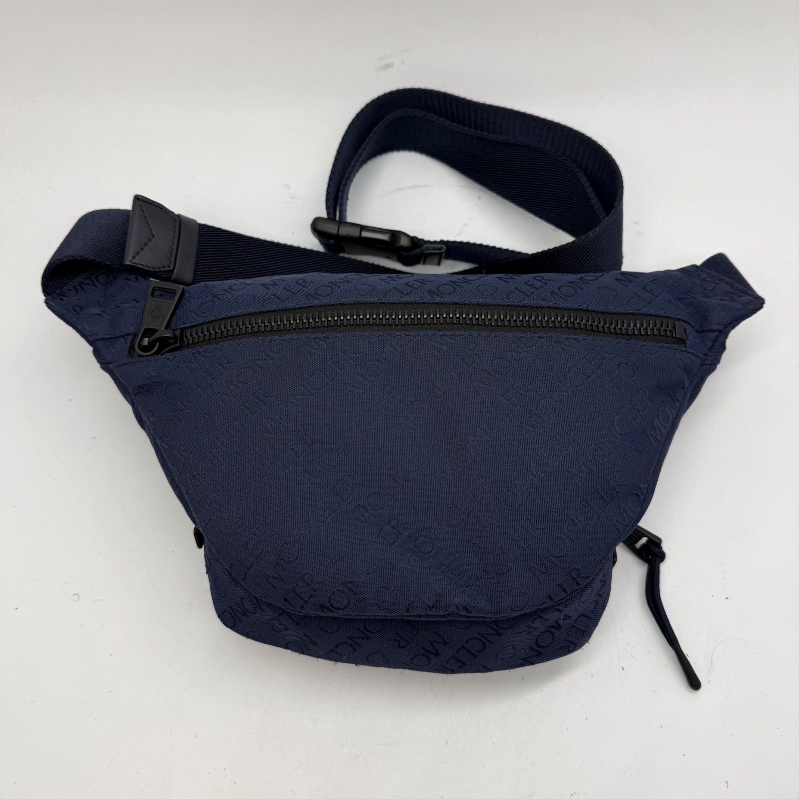 MONCLER DURANCE BODY BELT BAG monogram NAVY I209A5M00005