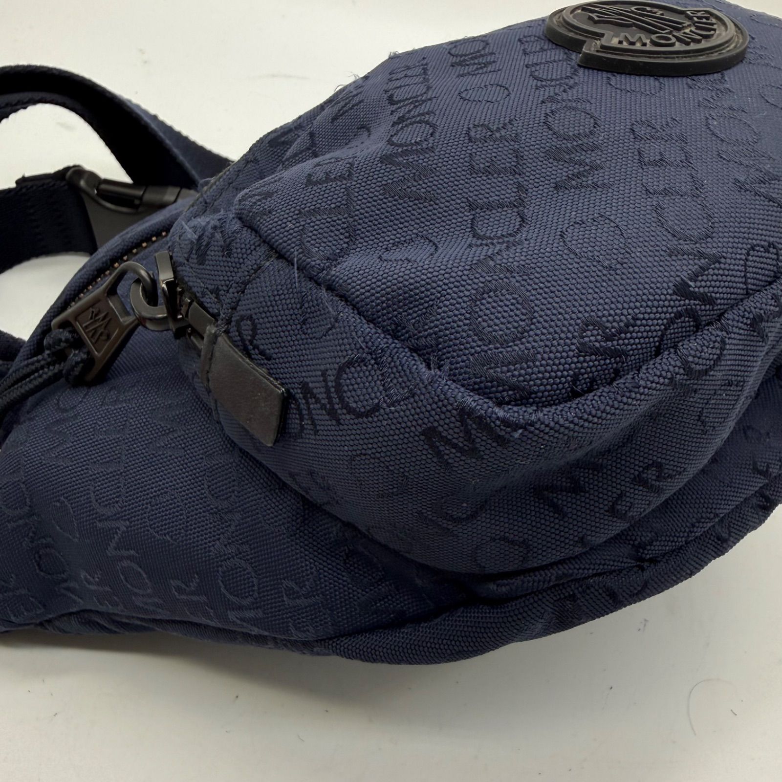 MONCLER DURANCE BODY BELT BAG monogram NAVY I209A5M00005