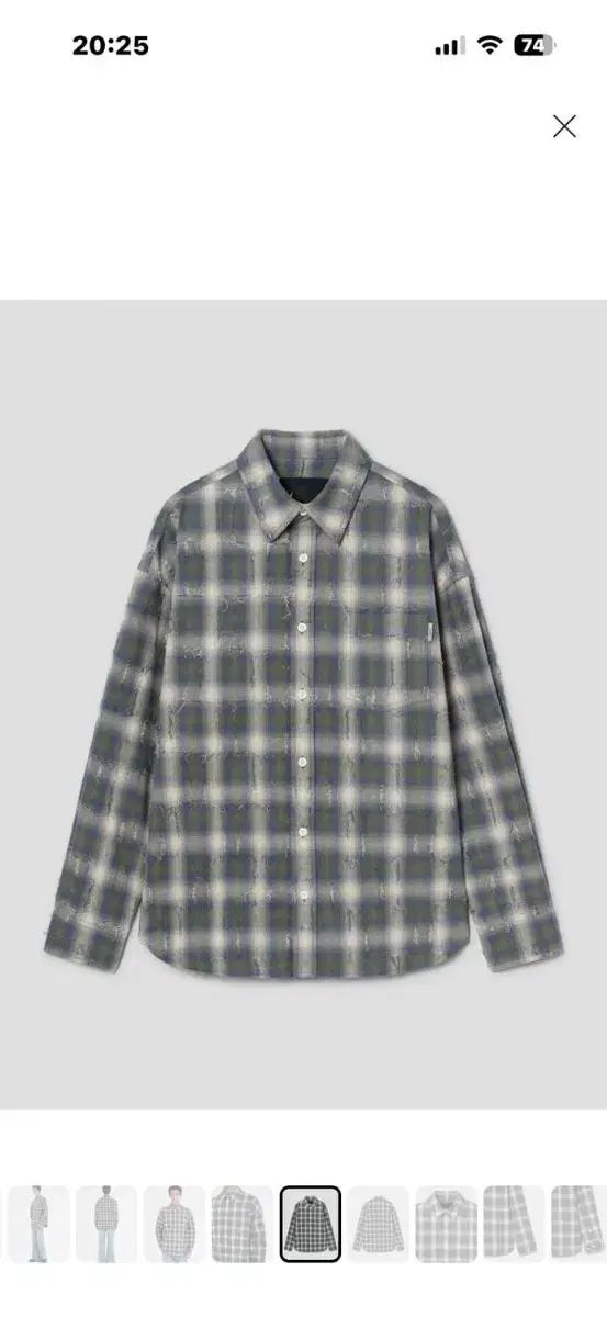 ジュンジェイ 26ss グリッド シャツ グリーン 52サイズ
