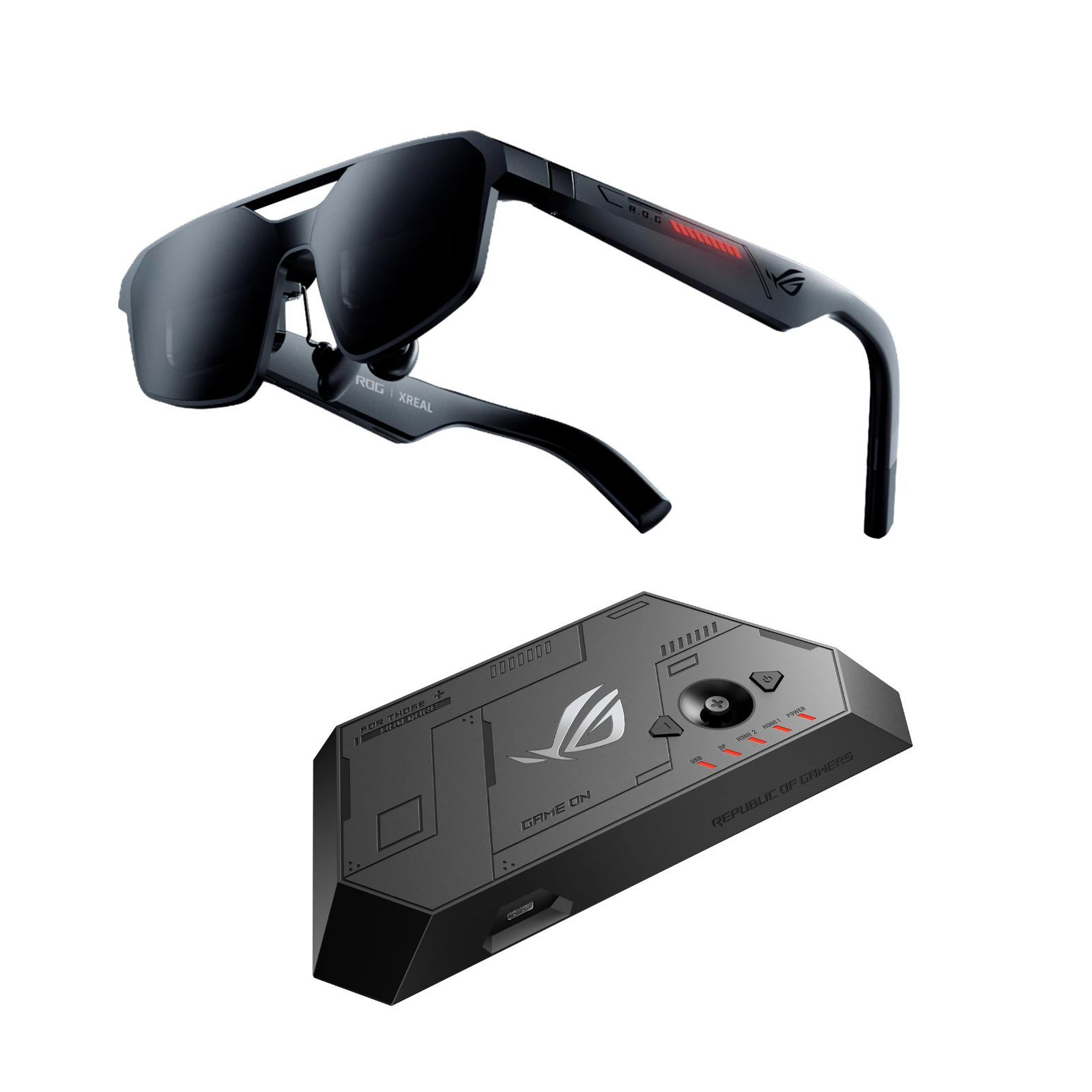 【即日発送】ポータブル大画面スマートグラス Ally・PC・ゲーム機対応 ROG ROG 240Hz対応 OLEDディスプレイ Micro 最大428インチ相当 ゲーミングARグラス R1 XREAL