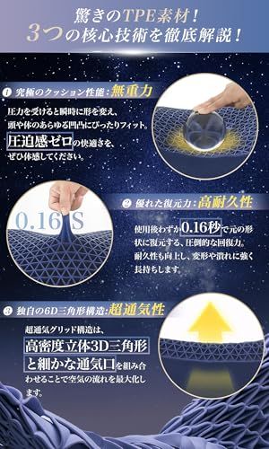 Softime 枕 まくら 首が痛くならない枕 ジェル枕【超柔らかいTPE+40D低反発ウレタン+高さ2段階】洗える枕 蒸れない枕 快眠 耐圧分散 低反発枕 肩こり いびき防止枕 強通気性 安眠枕 夏に最適ジェルピロー 枕カバー付 約60*4 fef74a64