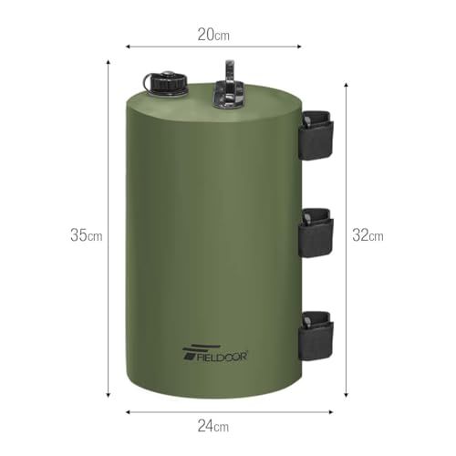 FIELDOOR 注水式 ソフトウエイト ウォーターウエイト 10L テント タープ用 【4個セット】 ペグが使用できない時に大活躍 キャンプ BBQ アウトドア 風対策 おもり 錘 固定ベルト3本 カラビナ付属 持ち手付き★m 0f48d7df