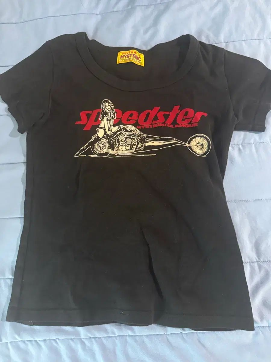 HYSTERIC GLAMOUR ヒステリックグラマー スピードスター ちび Tシャツ ブラック