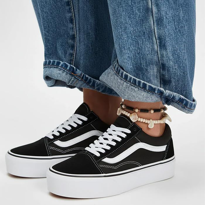 [Vans] [バンズ] レディーススニーカー・靴・シューズ Old Skool Platform Black/White 23cm(レディース23.5cm) Medium [並行輸入品] [ブラック] [23.5 cm]