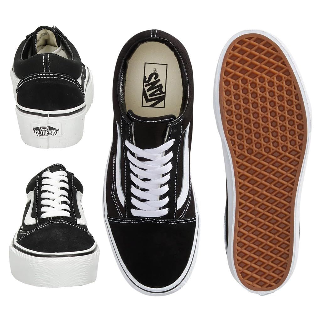 [Vans] [バンズ] レディーススニーカー・靴・シューズ Old Skool Platform Black/White 23cm(レディース23.5cm) Medium [並行輸入品] [ブラック] [23.5 cm]