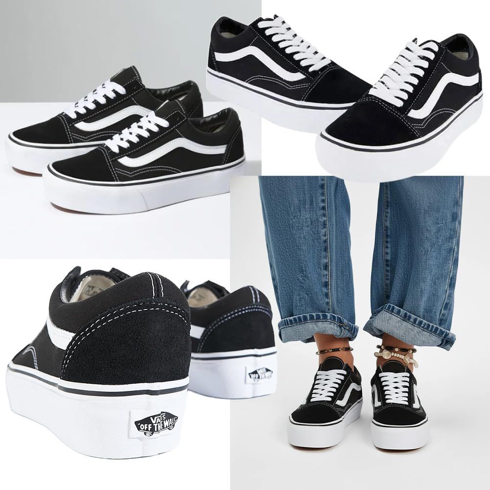 [Vans] [バンズ] レディーススニーカー・靴・シューズ Old Skool Platform Black/White 23cm(レディース23.5cm) Medium [並行輸入品] [ブラック] [23.5 cm]