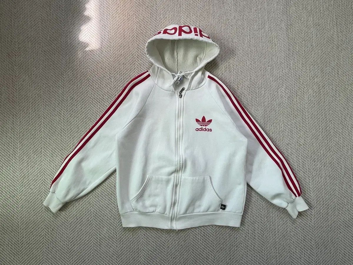 ヴィンテージ adidas アディダス ライセンス トレフォイル フードジップアップ