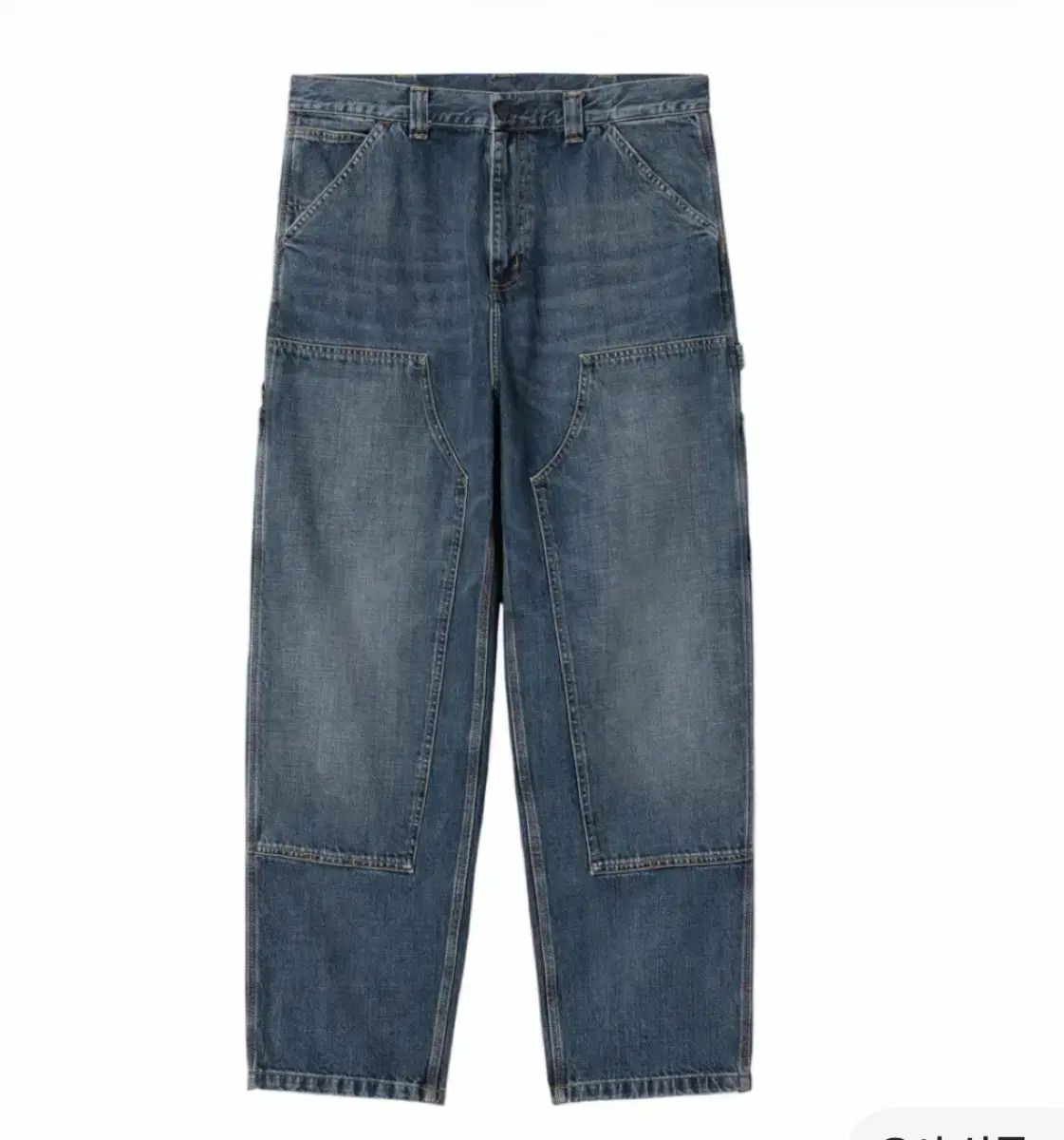 M Carhartt カーハート OG ダブルニー ウォッシュド ブルー I035797 014L
