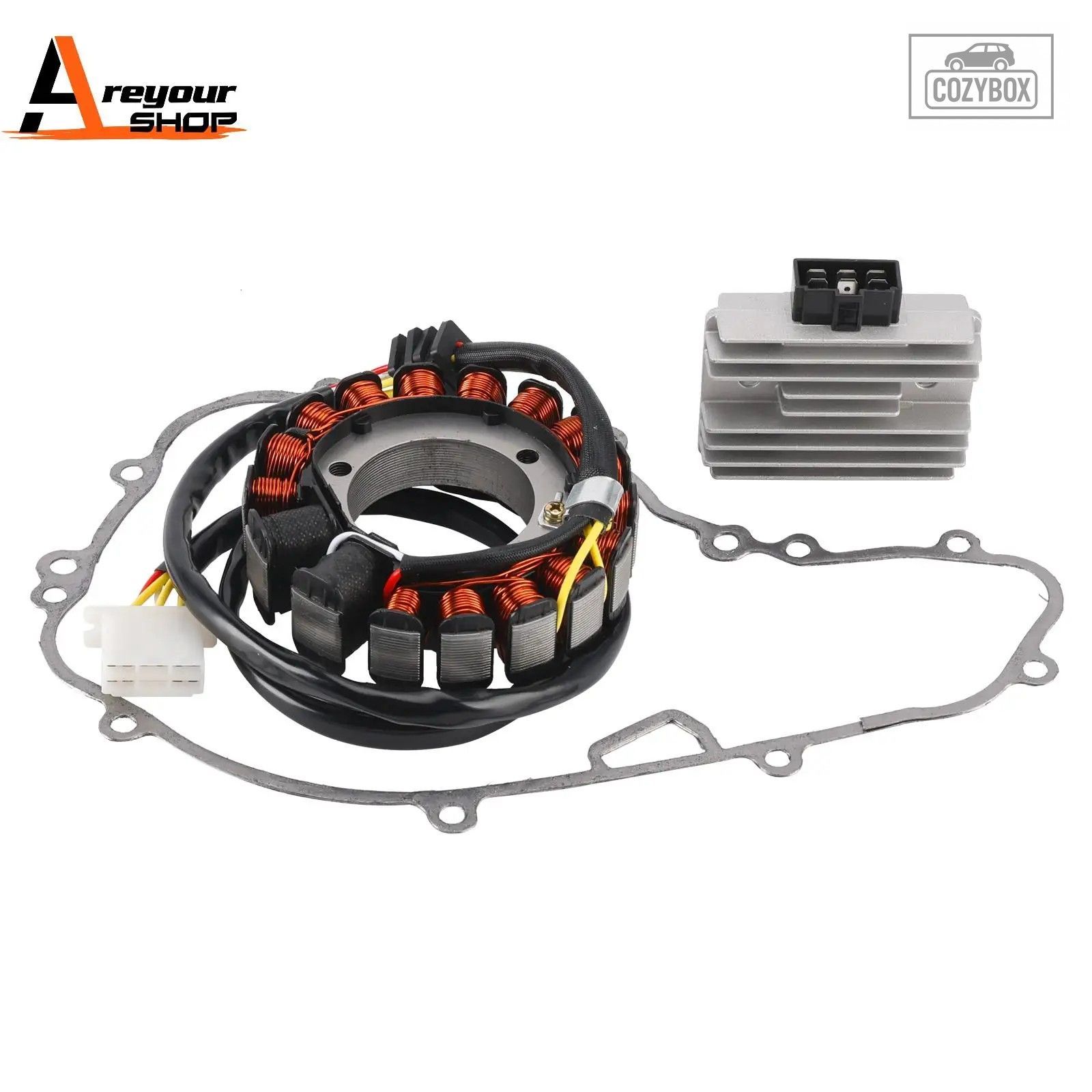 ステーター レギュレーター整流器 ガスケット Kawasaki KLR650 KL650B 1987-2007