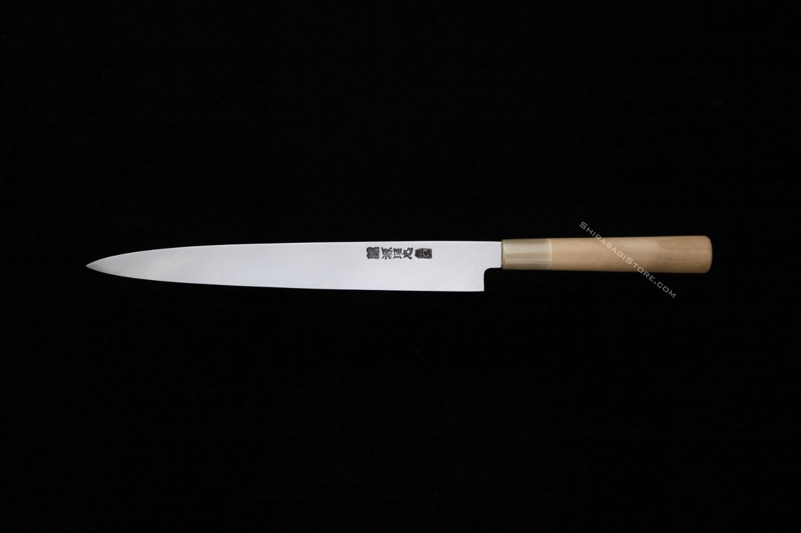 水野鍛錬所「源昭忠」柳刃 刺身包丁 銀三鋼 9寸