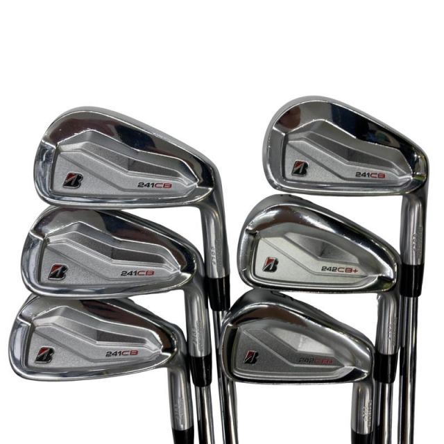 【中古】 ブリヂストン BRIDGESTONE 242CB+ 6S アイアンセット IR 純正特注シャフト (フレックスS) メンズ 男性用 右利き 右用 Cランク ゴルフクラブ