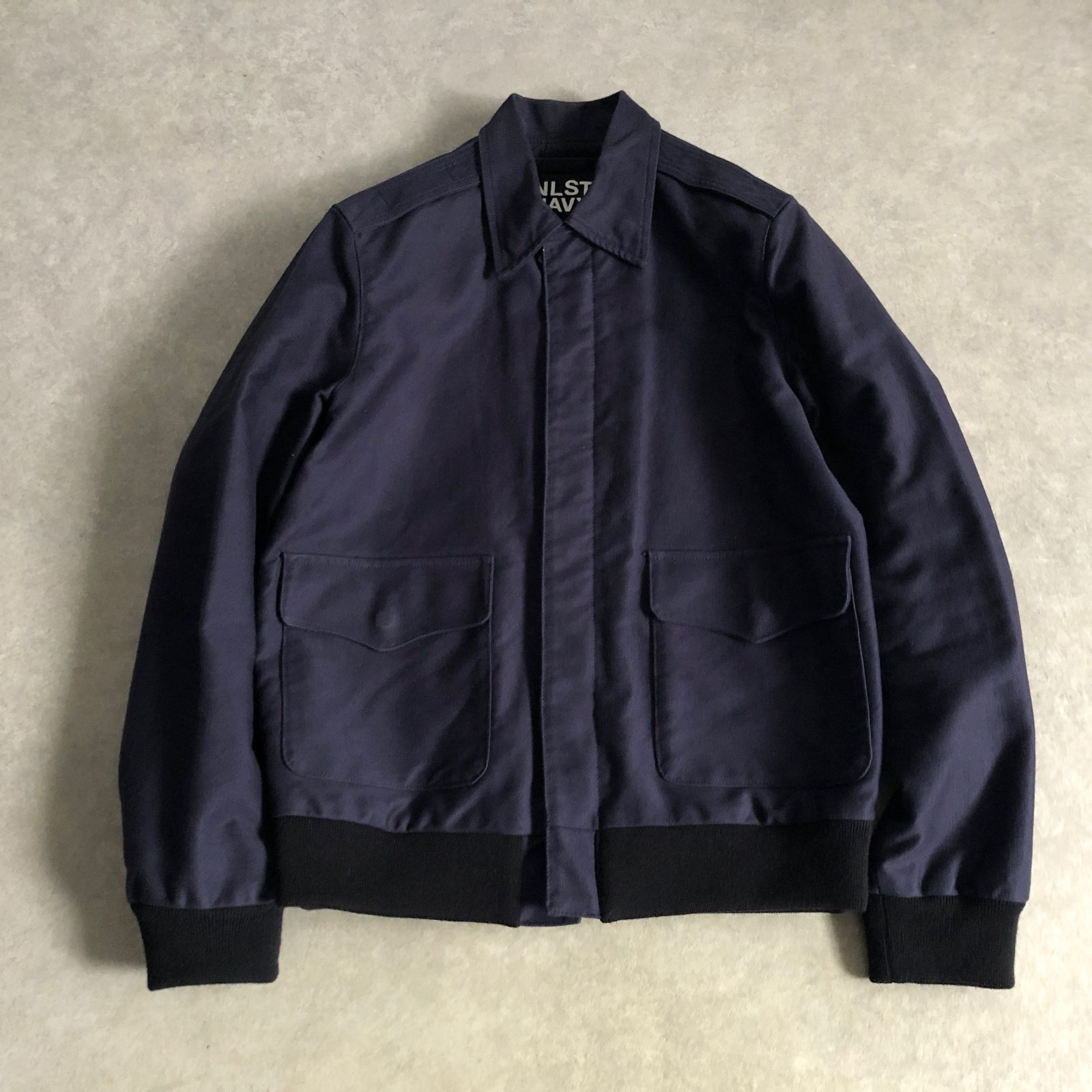 定価5万 Deuxieme Classe 取扱い NLST NAVY ミリタリー フライト ジャケット エヌリスト