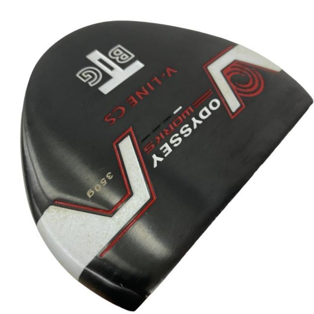 【中古】 オデッセイ WORKS BIG T V-LINE CS 34インチ パター PT スチール (フレックスその他) メンズ 男性用 右利き 右用 Dランク ゴルフクラブ