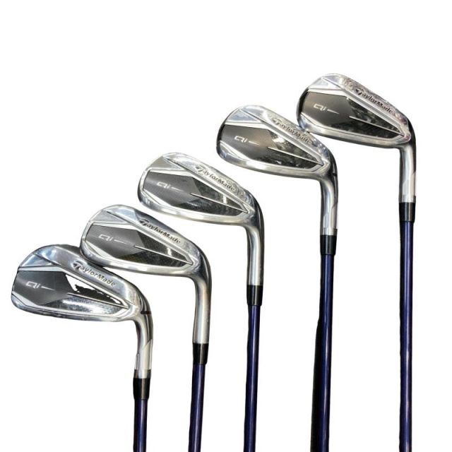 【中古】 テーラーメイド Qi 5S アイアンセット IR Diamana BLUE TM60(Qi IR) (フレックスS) メンズ 男性用 右利き 右用 Cランク ゴルフクラブ
