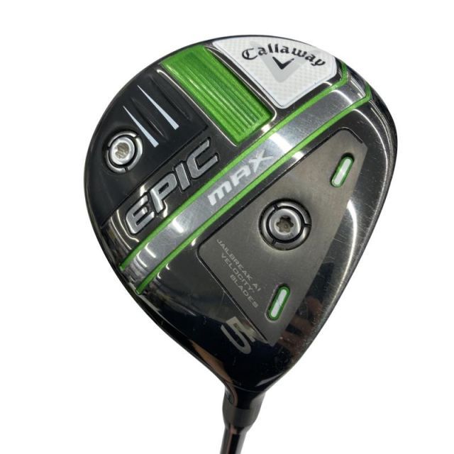 【中古】 キャロウェイ EPIC MAX 5W フェアウェイウッド FW 純正特注シャフト (フレックスS) メンズ 男性用 右利き 右用 Cランク ゴルフクラブ