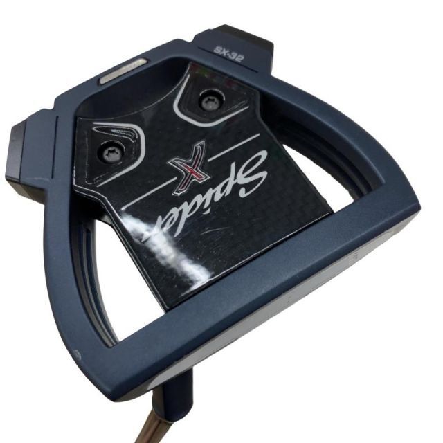 【中古】 テーラーメイド Spider X BLUE/WHITE スモールスラント 34インチ パター PT スチール(ブラック) (フレックスその他) メンズ 男性用 右利き 右用 Cランク ゴルフクラブ