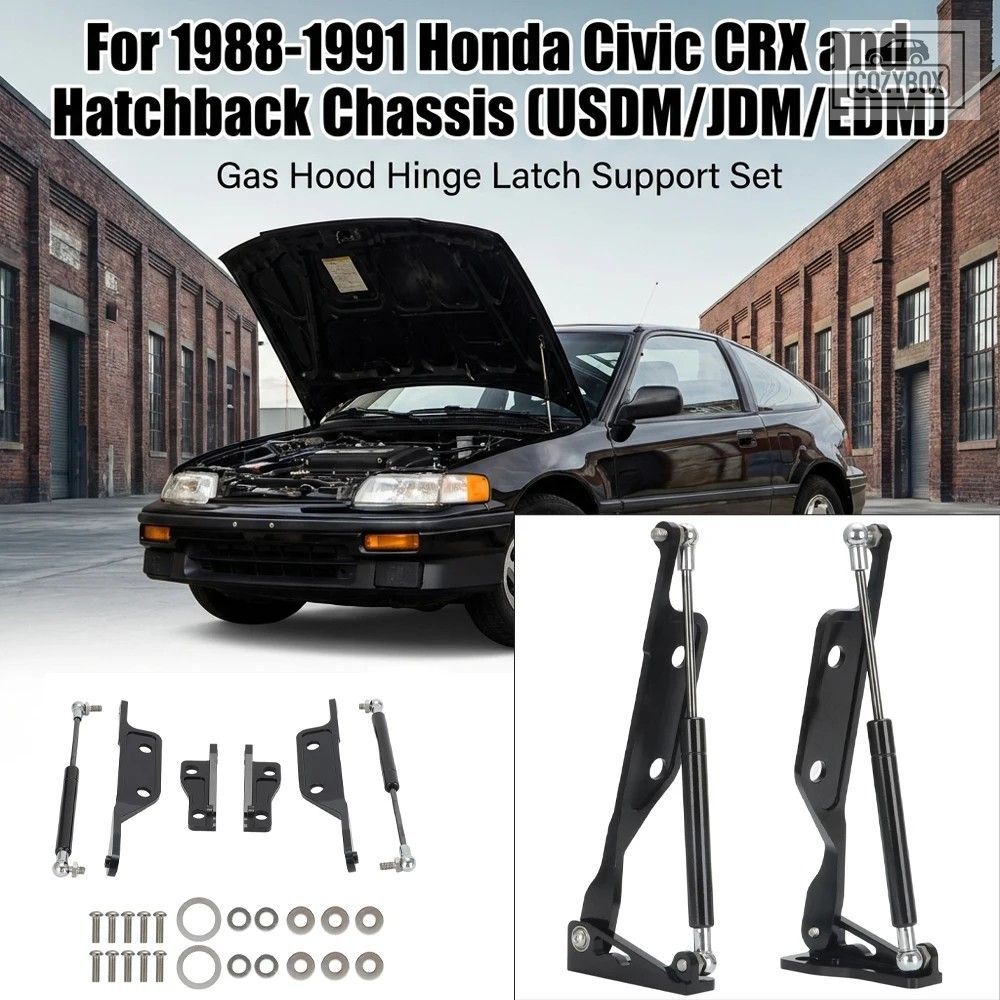 ホンダ シビック CRX 1988-1991 EF ハッチバック MEDM ガスボンネットヒンジラッチ
