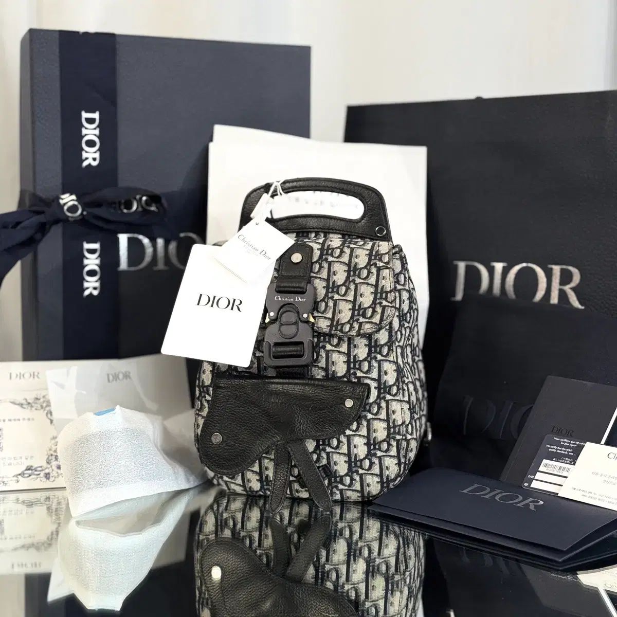 OS フルセット Dior ギャロップ スリングバック オブリーク