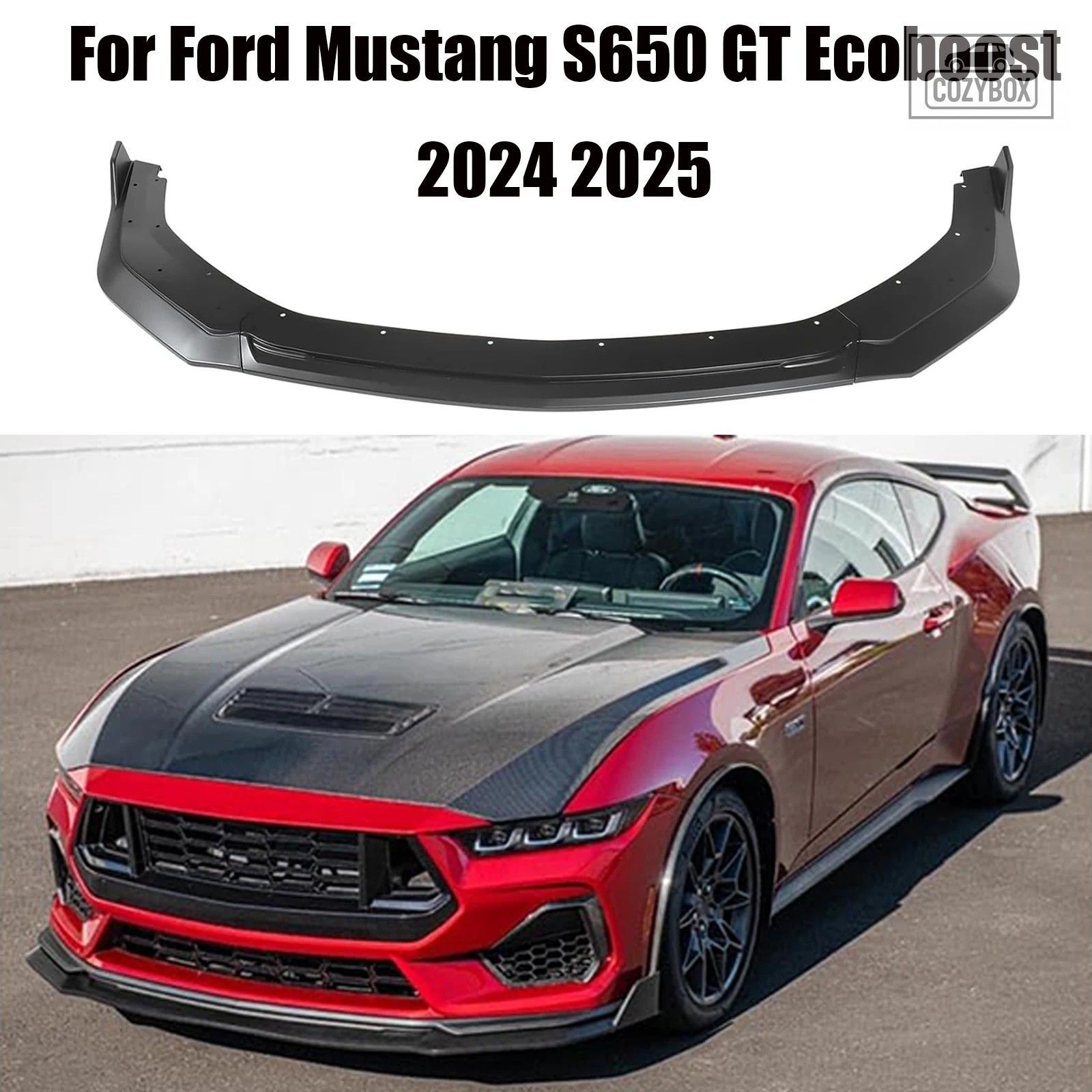 フォード マスタング S650 GT Ecoboost 2024 2025 フロント バンパーリップ スポイラ
