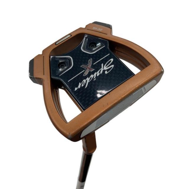 【中古】 テーラーメイド Spider X COPPER/WHITE スモールスラント 34インチ パター PT スチール(ブラック) (フレックスその他) メンズ 男性用 右利き 右用 Cランク ゴルフクラブ