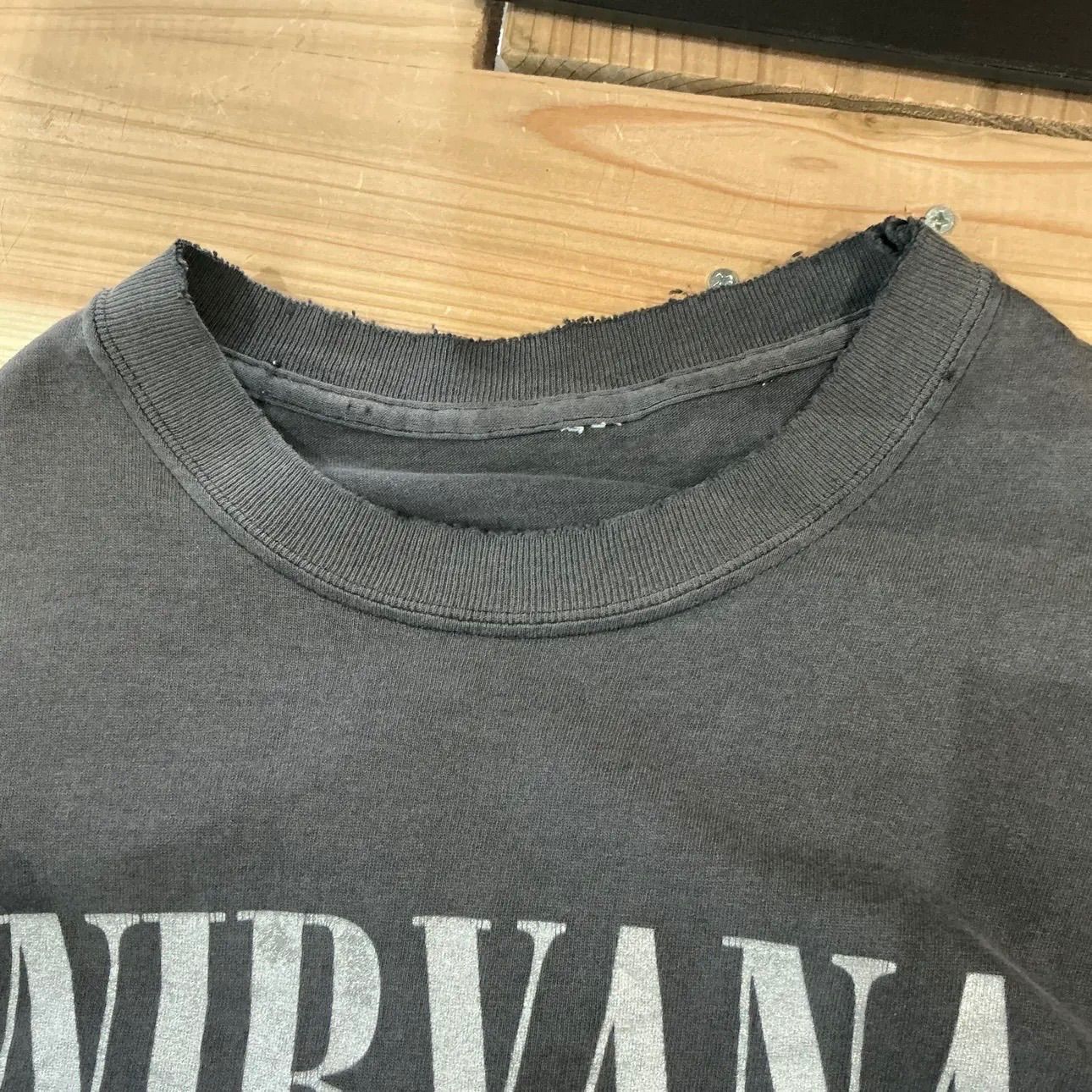 メンズ 希少 ニルヴァーナ NIRVANA SMILE Tシャツ 00s グレー L