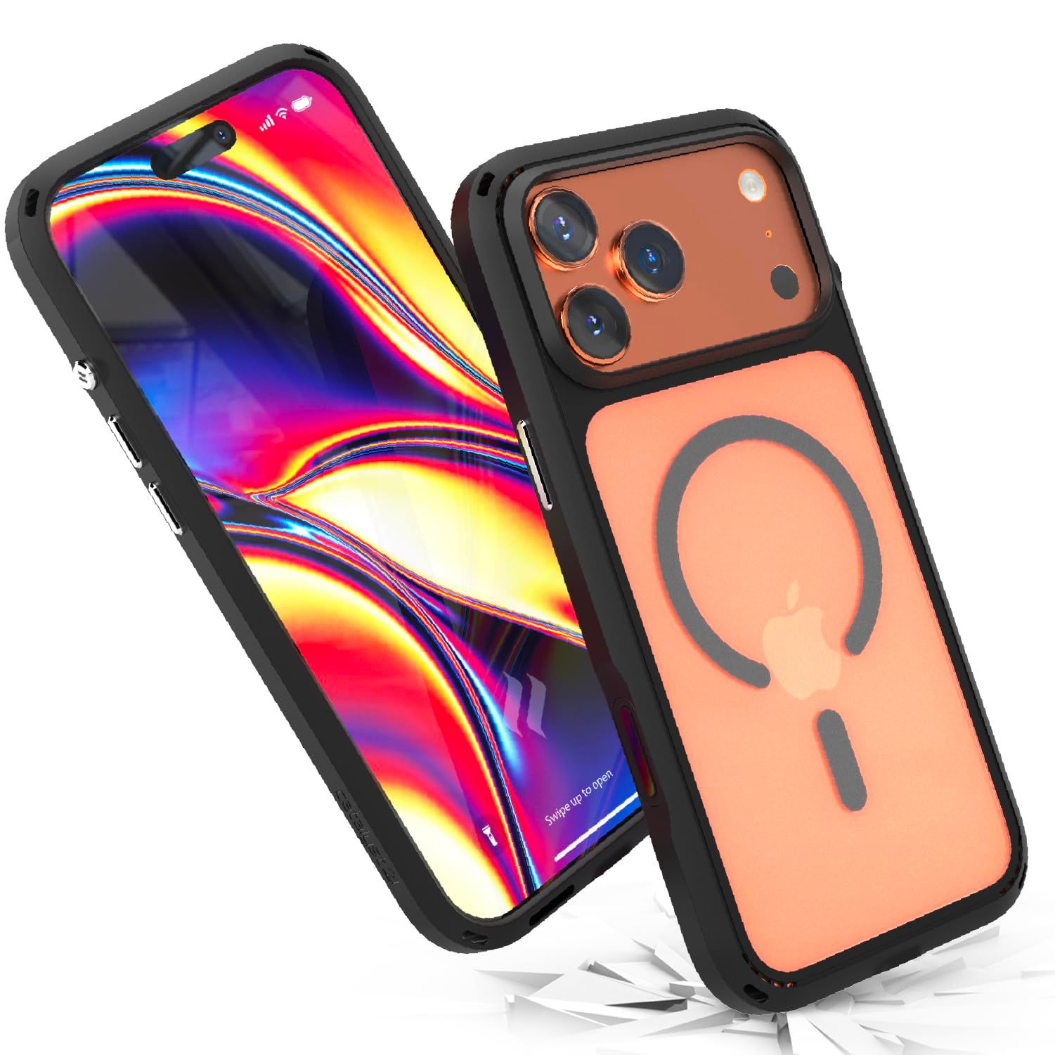 iPhone 17用Catalystインフルエンス ケース (ブラック、iPhone 17 Pro Max) [ブラック///ホワイト] [iPhone 17 Pro Max]