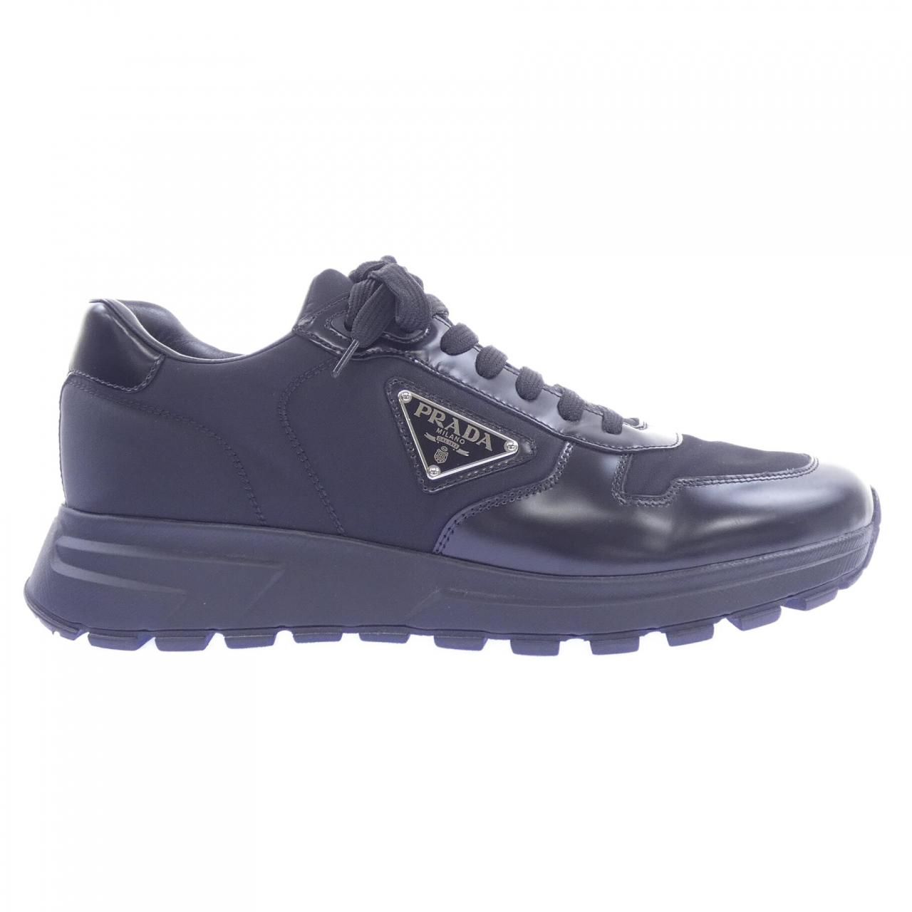プラダ PRADA ブラッシュドレザースニーカー 2EE369 トライアングルロゴ スニーカー