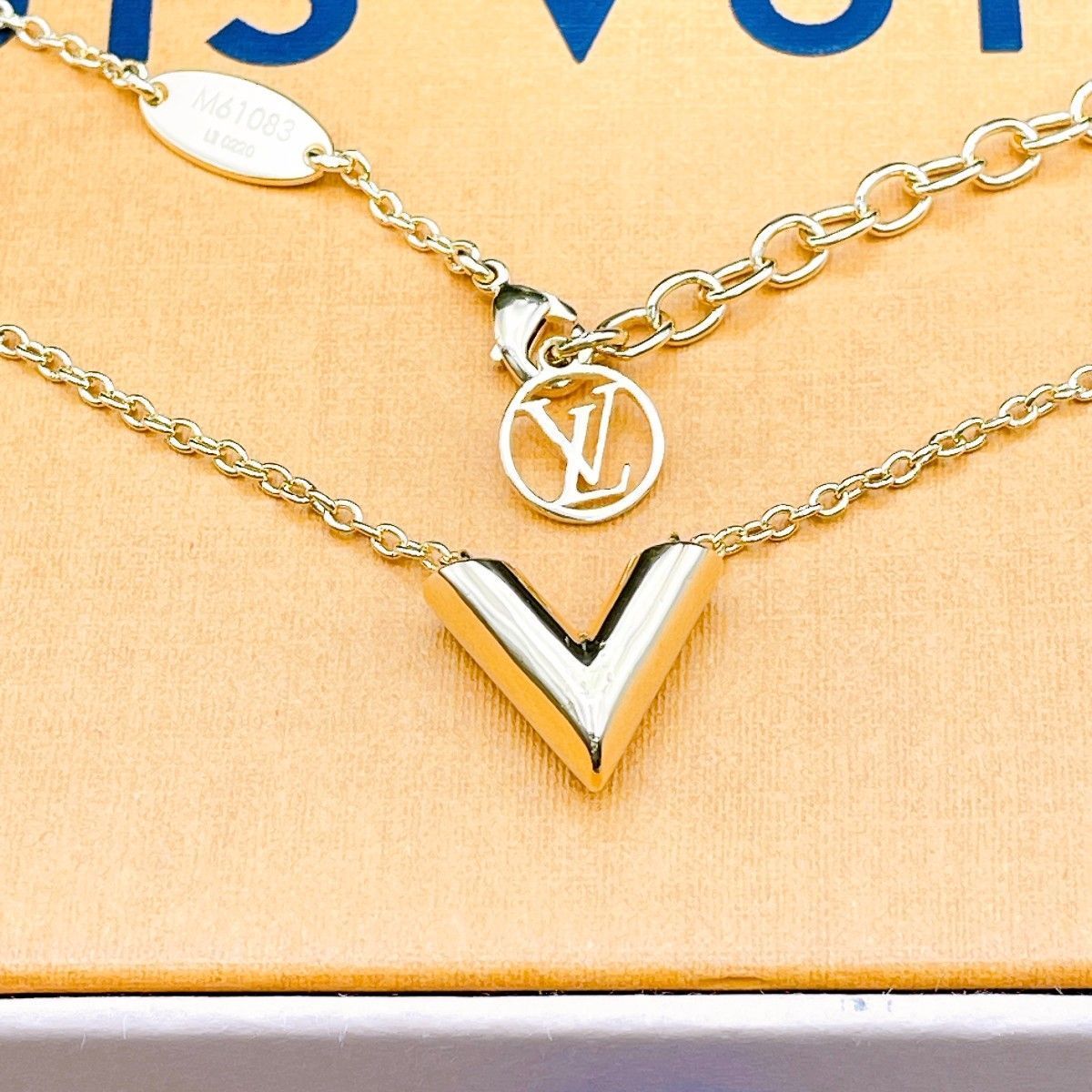 ◇ルイヴィトン◇仕上済 LOUIS VUITTON M61083 エセンシャルV ゴールド ネックレス ブランド LE0220