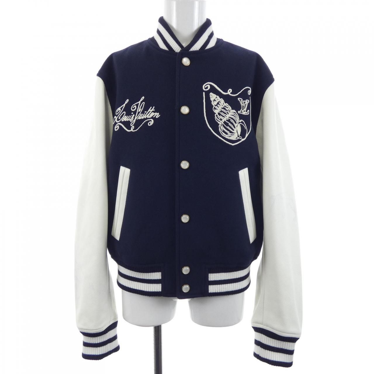 ルイヴィトン LOUIS VUITTON カーフスキンバーシティジャケット HRL12EBQV スタジャン