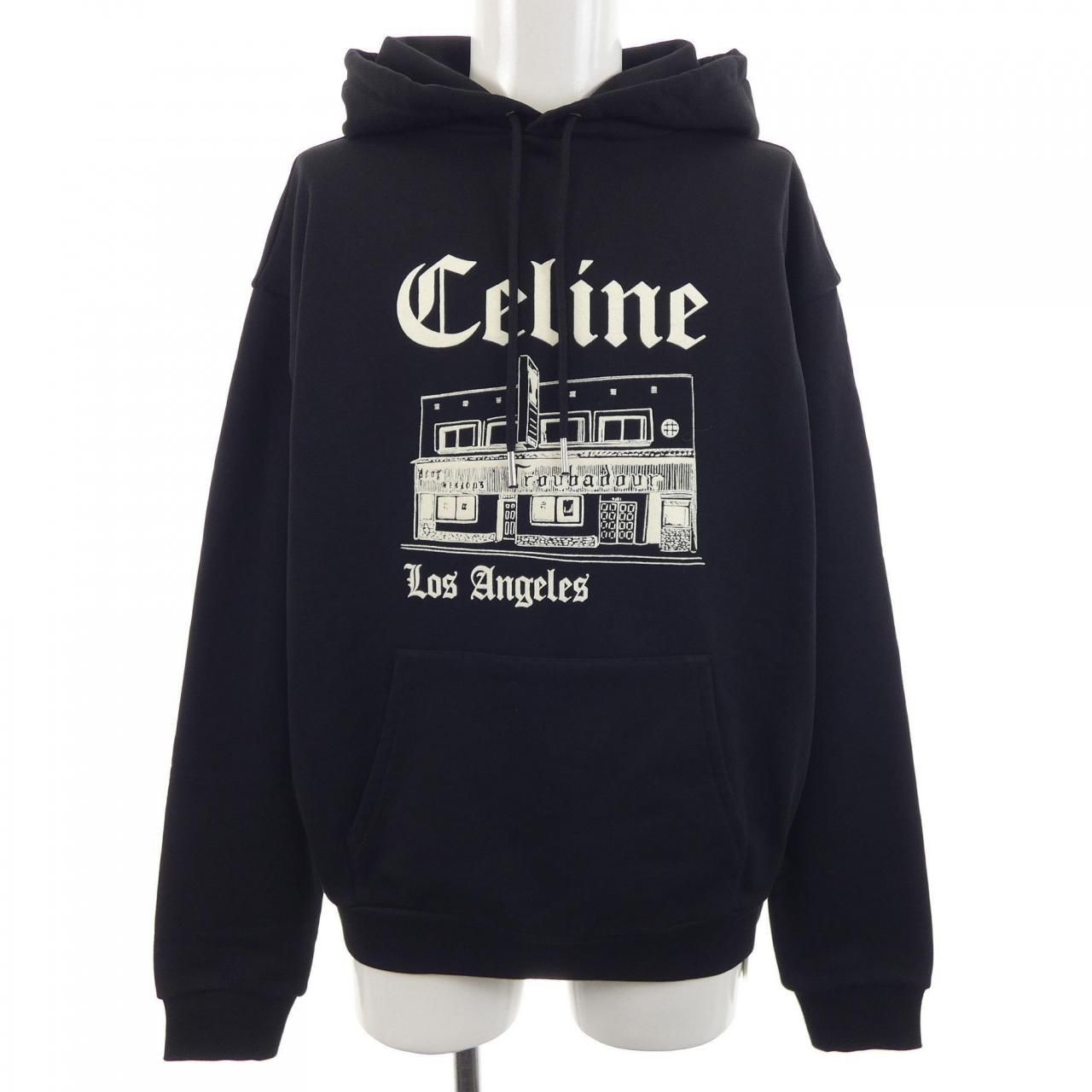 セリーヌ CELINE トルバドゥールフェルトロゴプルオーバーパーカー RY037510Z パーカー