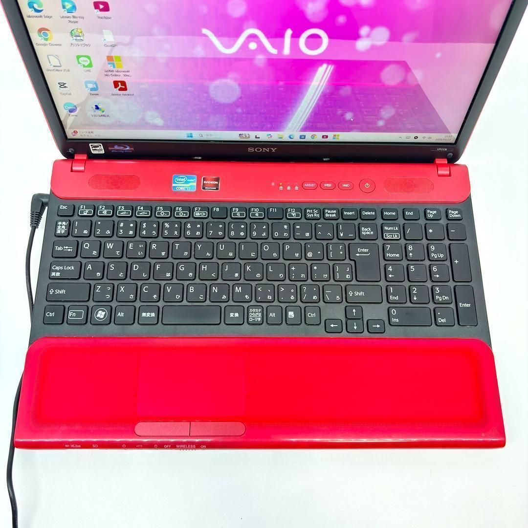 VAIOノート Corei7/新品SSD/Win11 Office付 - メルカリ