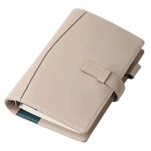 Lightex システム手帳 本革 植物タンニンなめし バイブルサイズ 6穴リング 軽量 b6monolether01 (グレイ)Ju 0cf7f74e
