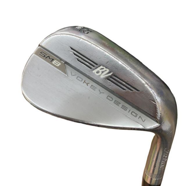 【中古】 タイトリスト VOKEY SPIN MILLED SM8 ツアークロム 52°/08°F ウェッジ WG 純正特注シャフト (フレックスR) メンズ 男性用 右利き 右用 Cランク ゴルフクラブ