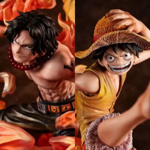 ONE PIECE ルフィ ノニキスカラー フィギュア2点セット フィギュア ルフィ&エース ～兄弟の絆～ 20th LIMITED Ver