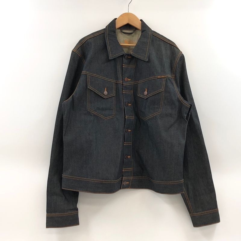 【中古品】NUDIE JEANS ヌーディージーンズ ORGANIC DRY DENIM JACKET ”DRY STREAKY” NJ3724 オーガニック ドライ デニムジャケット ドライストリーキー アウター【140-260628-hn-10-fur】