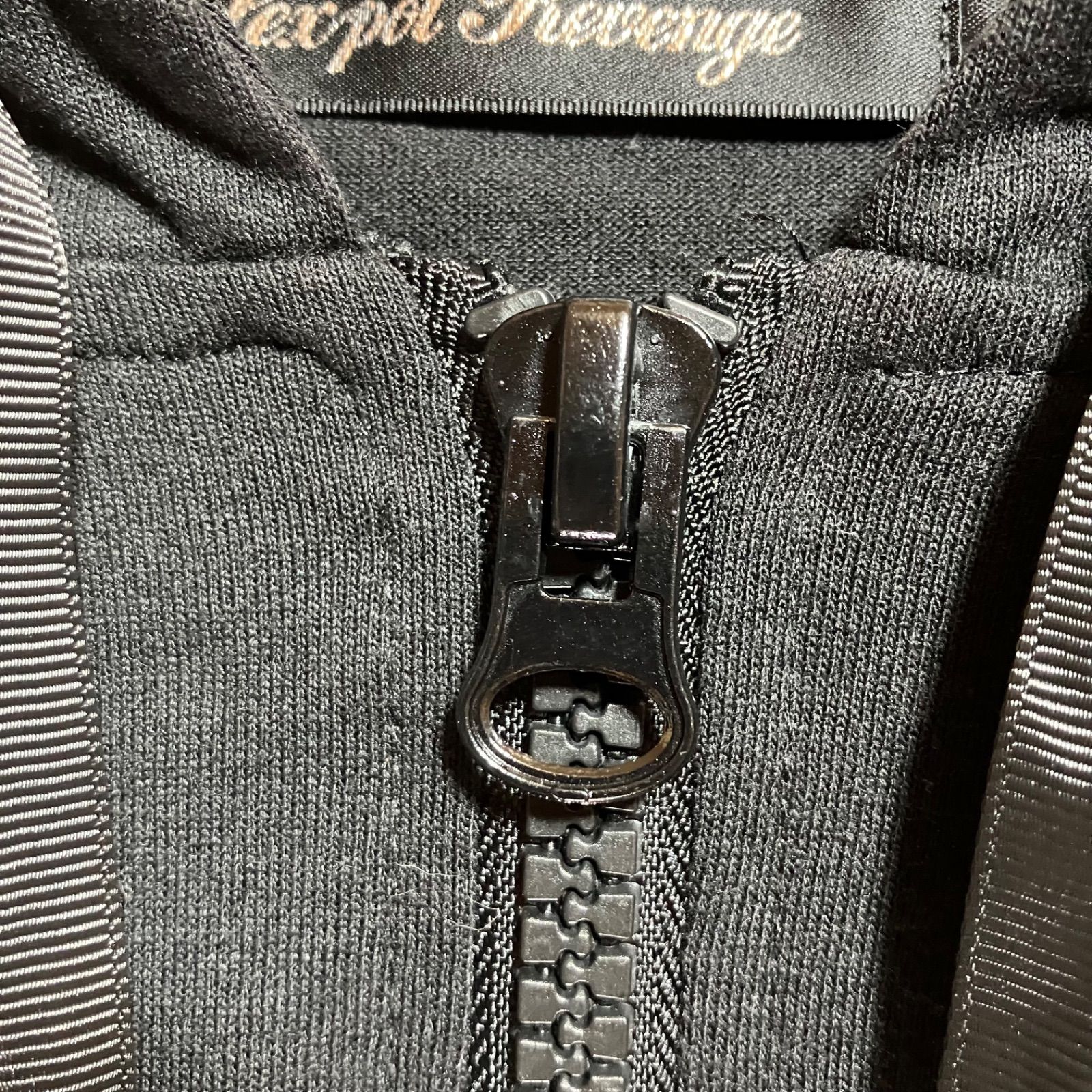 SEXPOTReVeNGE ダメージ加工 半袖ジップアウター SEX POT ReVeNGe セックスポットリベンジ にゃあ。MONOTONE SPR ZIP