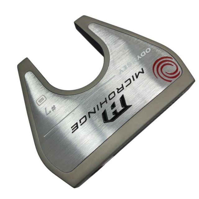 【中古】 オデッセイ MICROHINGE #7 S 33インチ パター PT スチール (フレックスその他) メンズ 男性用 右利き 右用 Bランク ゴルフクラブ