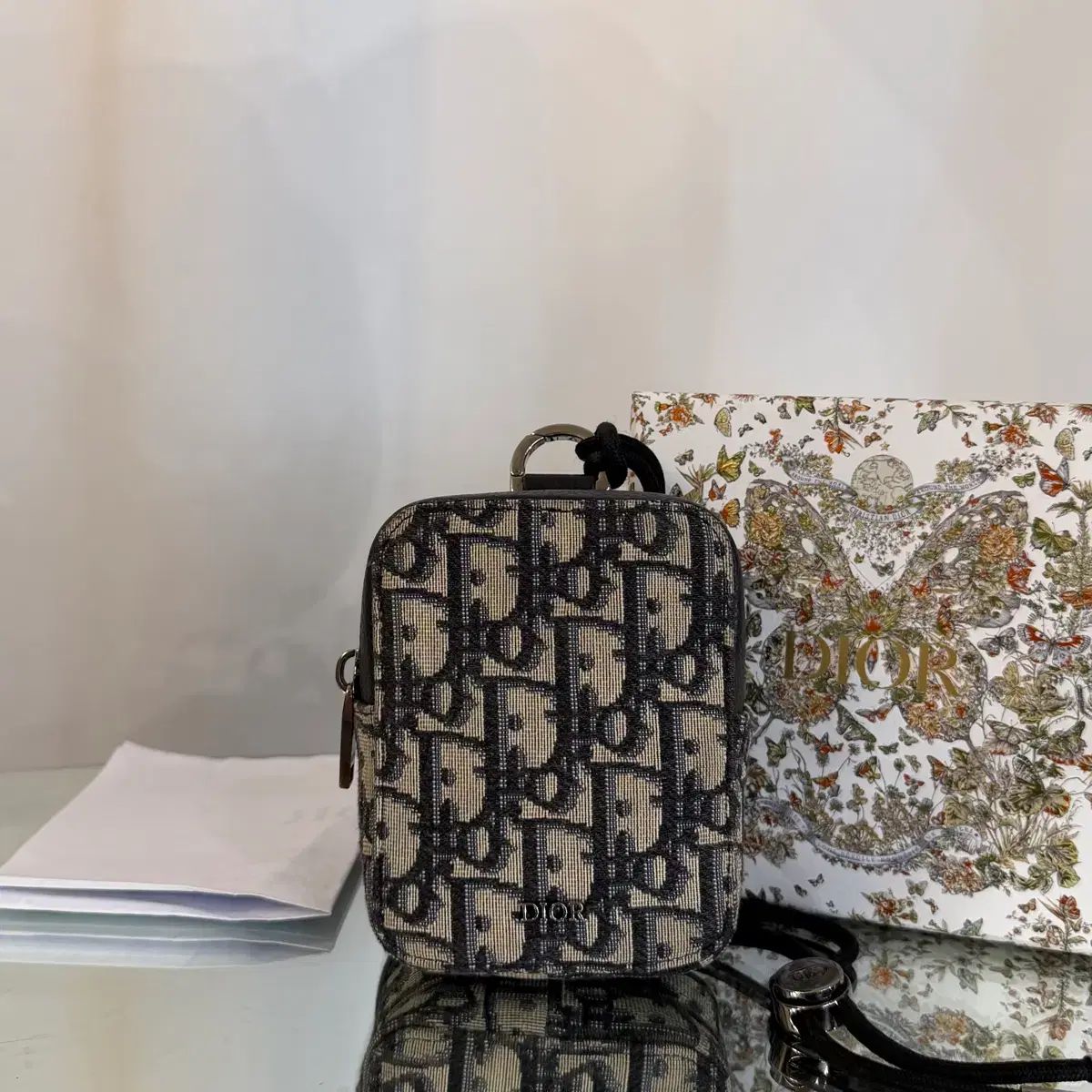 Dior オブリーク D タッチ ナノ バーティカル ポーチ