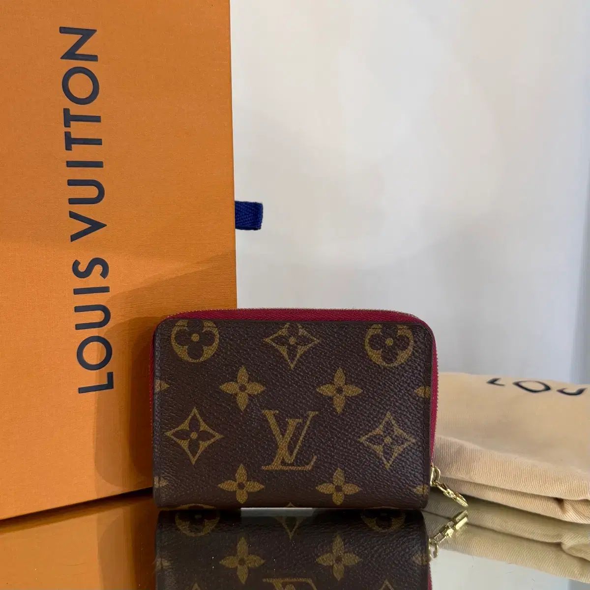 OS ルイヴィトン モノグラム ウール ウォレット 二つ折り財布